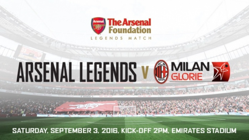 The Arsenal Foundation Legends Match門票預訂